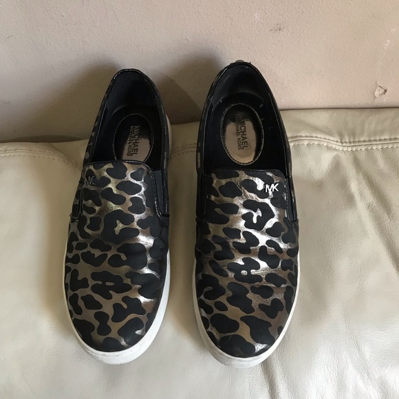 MICHAEL Michael Kors Shoes - SOLD Michael Kors Cheetah Print Sneakers Metallic